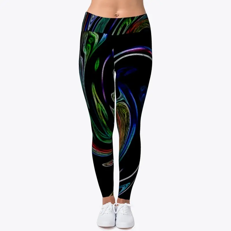 Swirling Color Leggings 