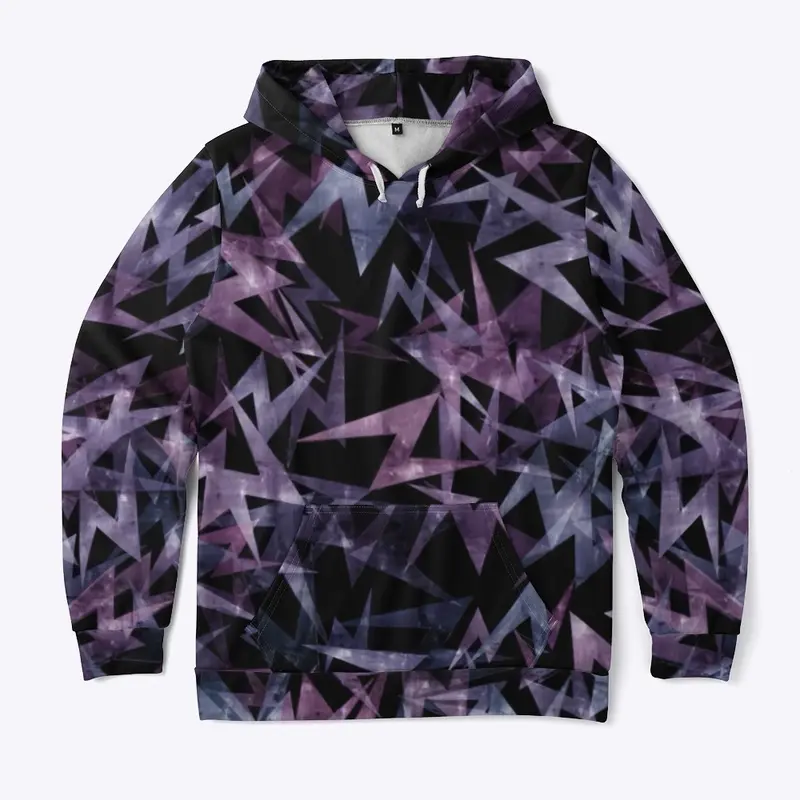 Purple Lightning Bolts Hoodie