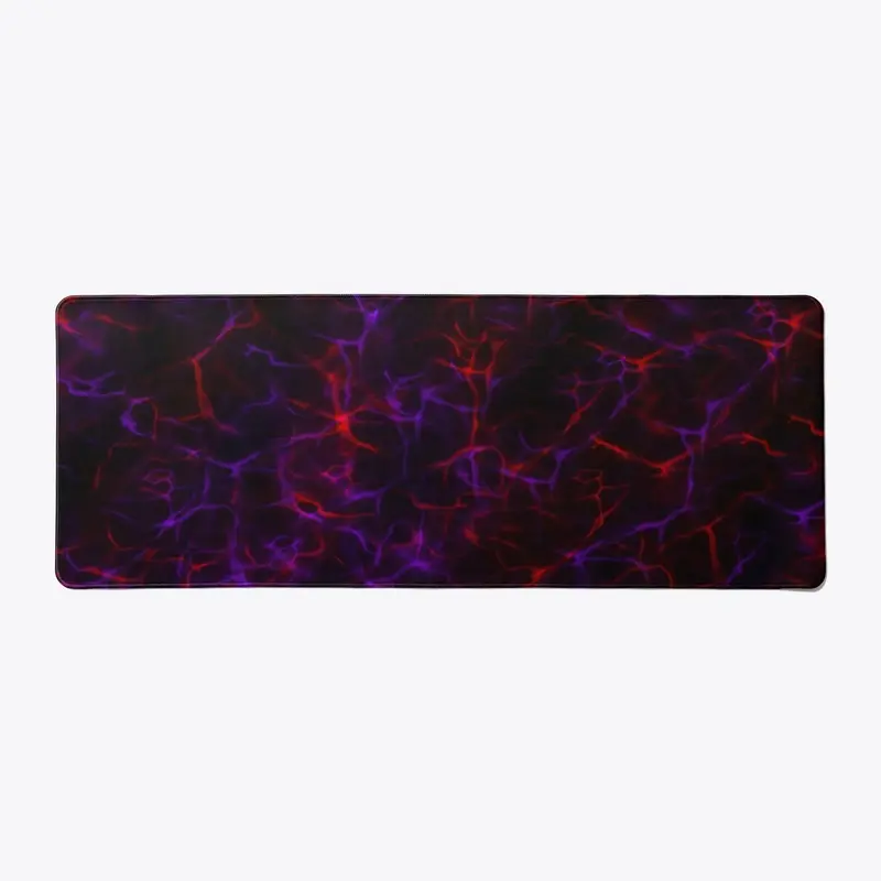 Purple and Red Electric Desktop Mat 