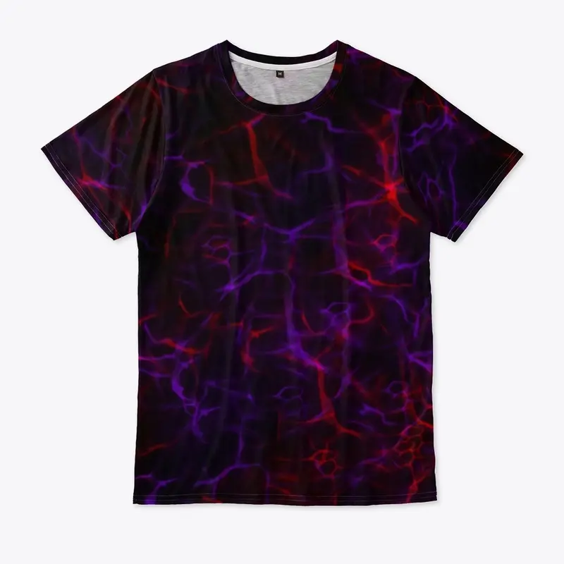 Purple and Red Electric Unisex Tee