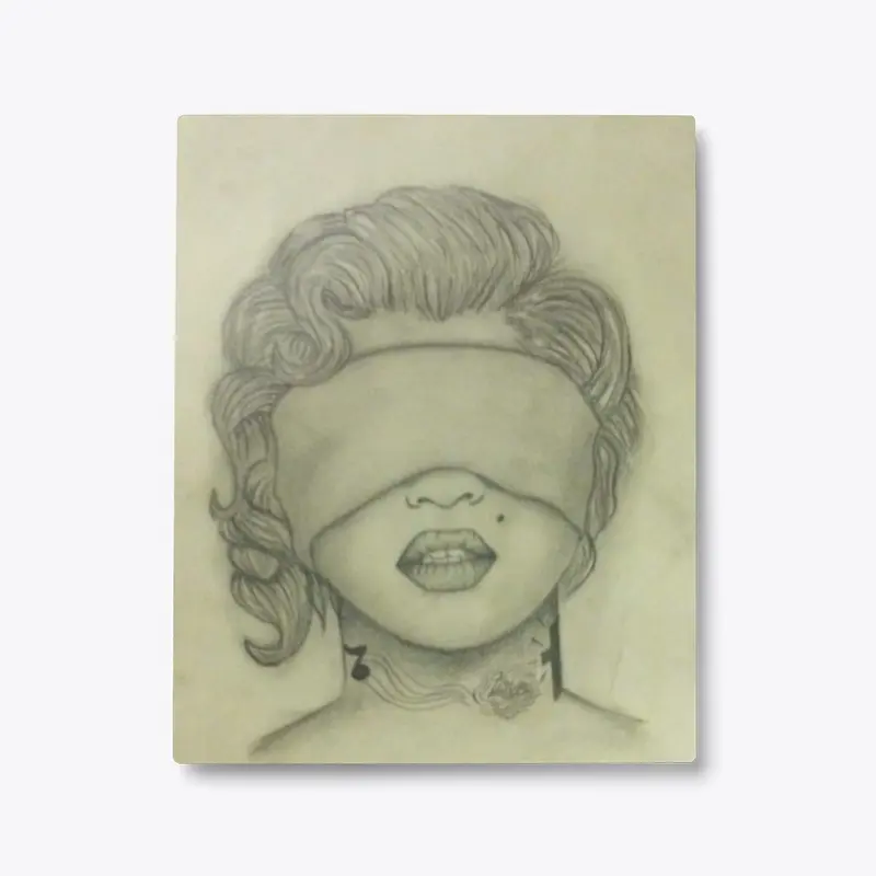 Monroe Sketch Metal Print